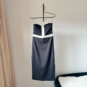 Express Strapless Longline Midi Dress
